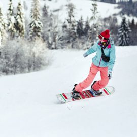 Skiing at Powderhorn Ski Resort in Palisade, western Colorado