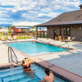 Hot tub spa and swimming pool Canyon View RV Resort Grand Junction Colorado