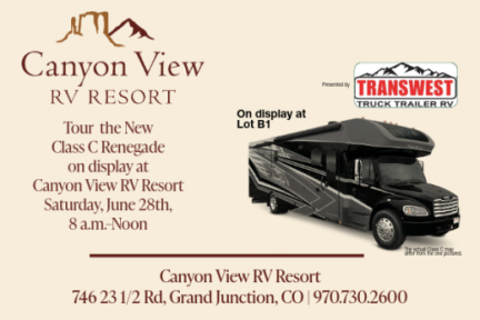 Don’t miss this Saturday 6/28/25: Come see and tour the New Class C Renegade -Provided by TransWest